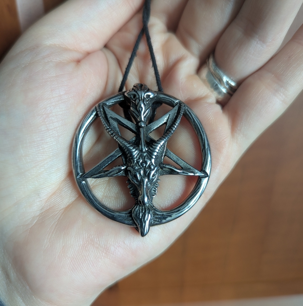 Exquisite Baphomet stainless steel pendant medallion